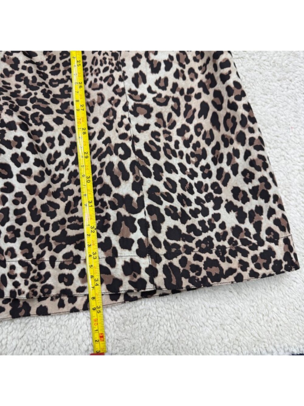 Chico's Women's Leopard Print Belted Trench Raincoat Button Closure Size 1 /US M - Picture 8 of 9